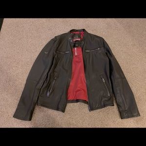 Super dry leather jacket